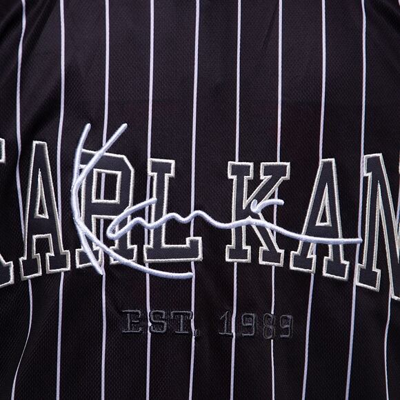 Dres Karl Kani Og Block Pinstripe Baseball Shirt black/off white