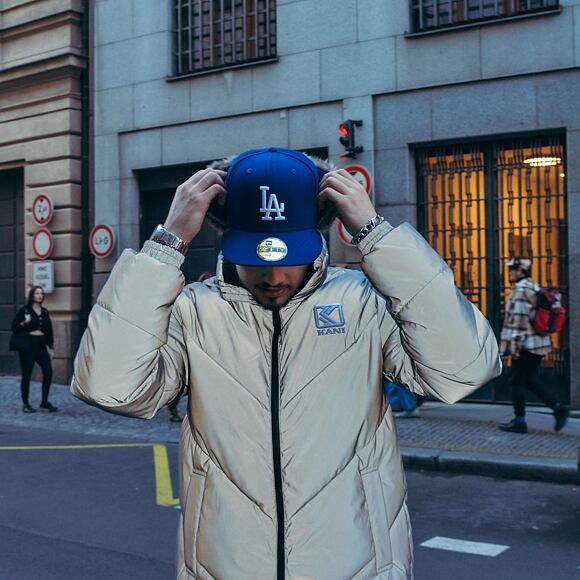 Bunda Karl Kani Og Puffer Jacket Silver Reflective