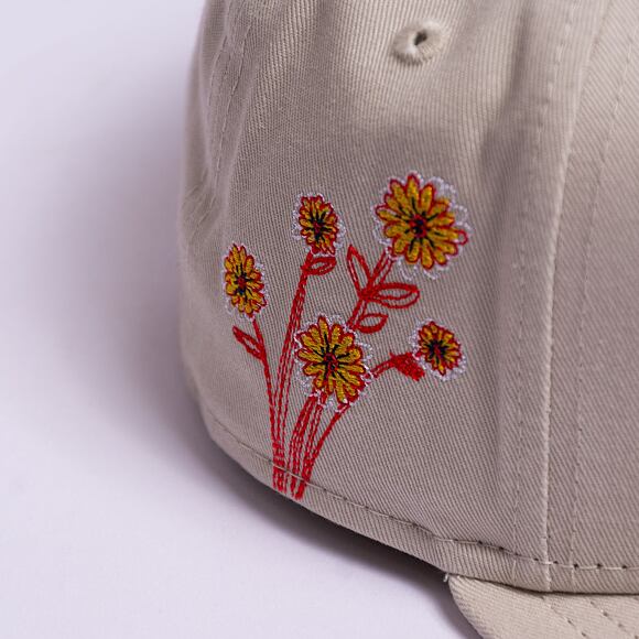 Kšiltovka New Era 9FIFTY MLB Flower Icon Atlanta Braves Stone