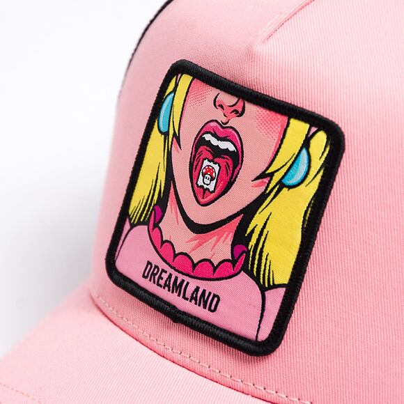 Kšiltovka Capslab Trucker - Dreamland - Shrooms - Pink