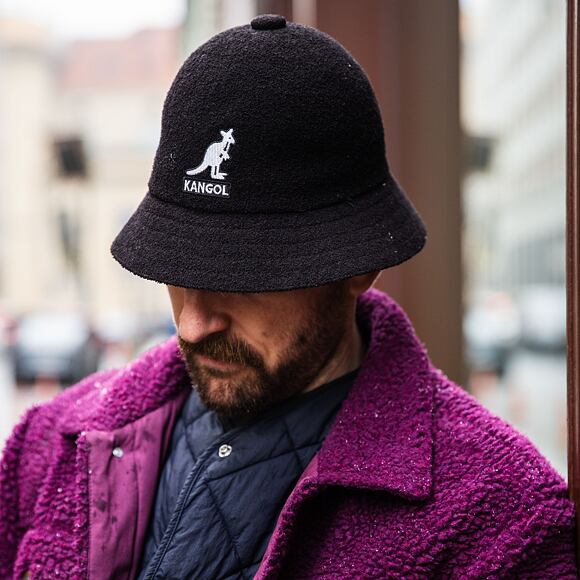 Klobouk Kangol - Big Logo Casual - Black