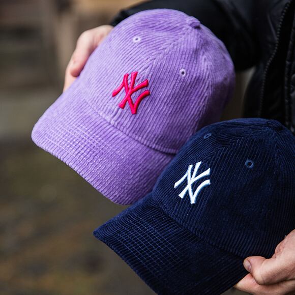 Dámská Kšiltovka New Era - MLB Cord 9TWENTY - NY Yankees - Navy / Pastel Blue