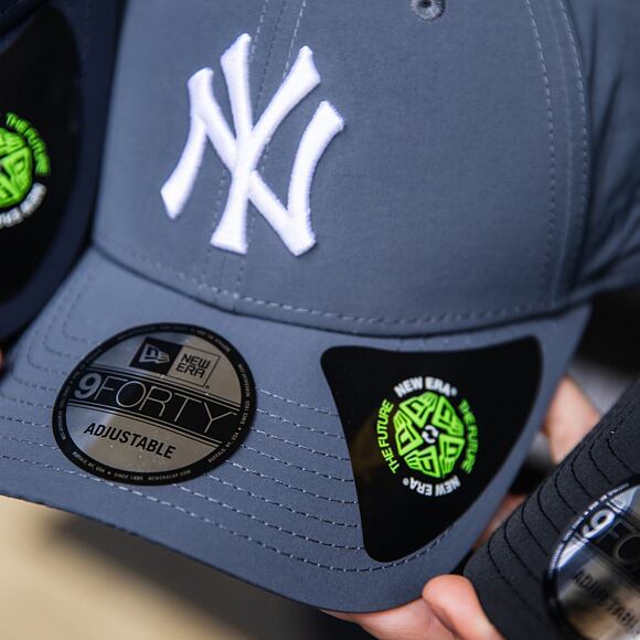 Kšiltovka New Era - MLB Recycled 9FORTY - NY Yankees - Gray / White
