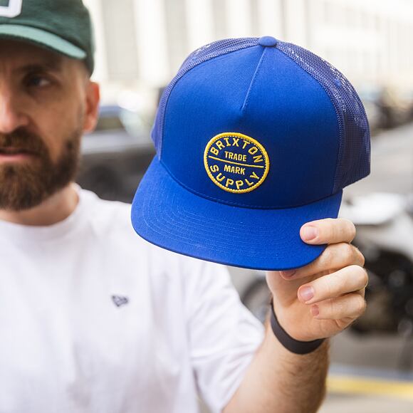 Kšiltovka Brixton - Oath Mp Trucker Hat - Royal/Royal