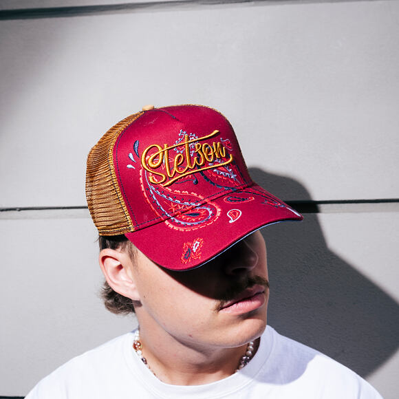 Kšiltovka Stetson - Trucker Cap Paisley - 88