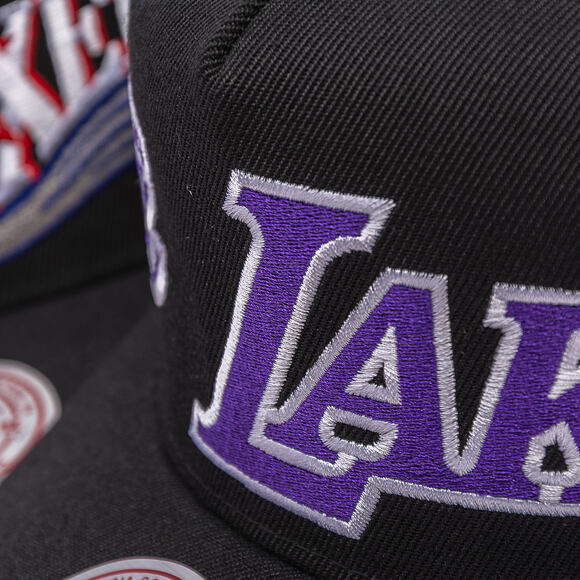 Kšiltovka Mitchell & Ness - NBA Busted Pro - Los Angeles Lakers - Black