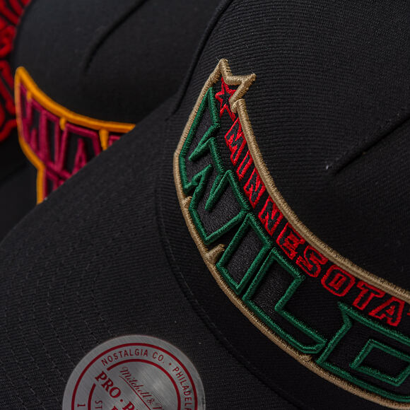Kšiltovka Mitchell & Ness - NHL Class Act Pro - Minnesota Wild - Black