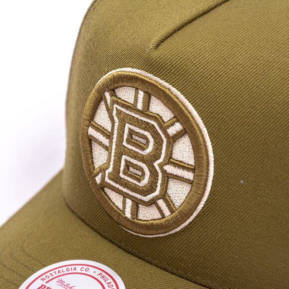 Kšiltovka Mitchell & Ness - NHL Fashion Basic Pro - Boston Bruins - Olive