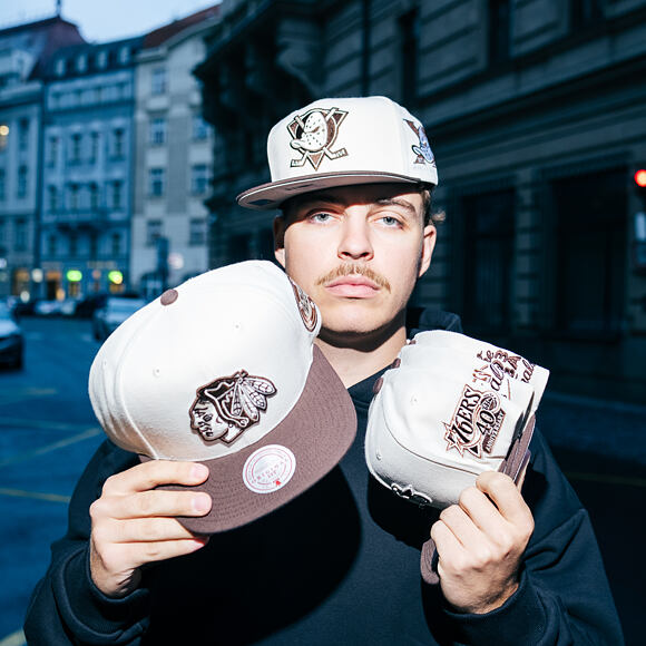 Kšiltovka Mitchell & Ness - NHL Fashion Basic 2T - Anaheim Ducks - Cream