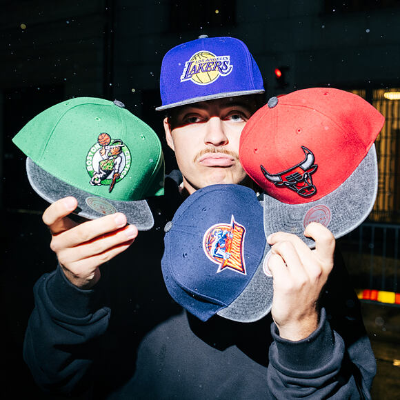 Kšiltovka Mitchell & Ness - NBA Denim Patchwork - Boston Celtics - Green