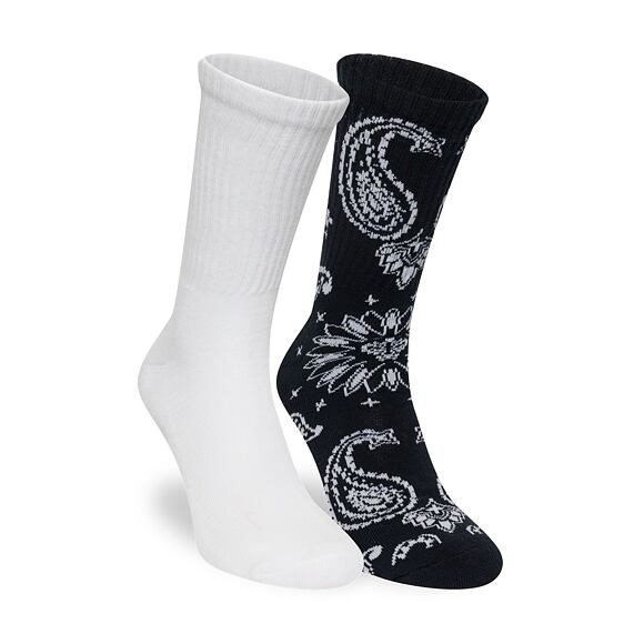 Socks New Era - Paisley Crew Socks 2pk - White / Navy