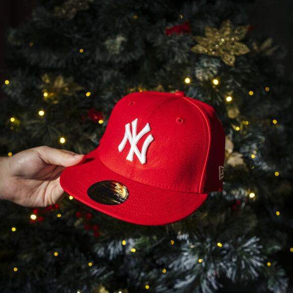 Cap New Era - MLB Basic 59FIFTY - NY Yankees - Scarlet / White