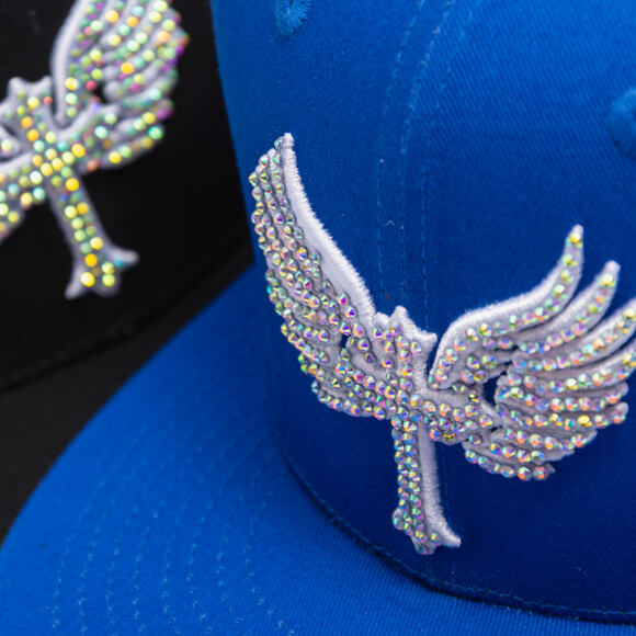 Kšiltovka Reflection Luxury Shine Loud Snapback - Royal Blue / White