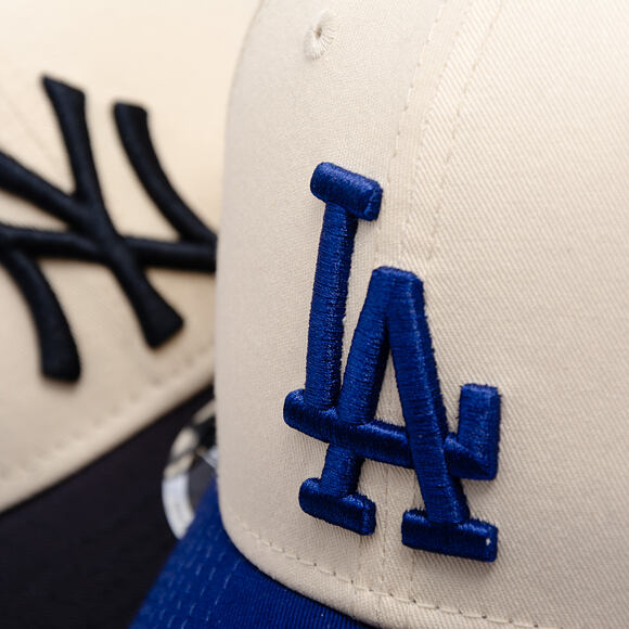 Cap New Era - MLB Colorblock 9FORTY M-CROWN - LA Dodgers - Cream