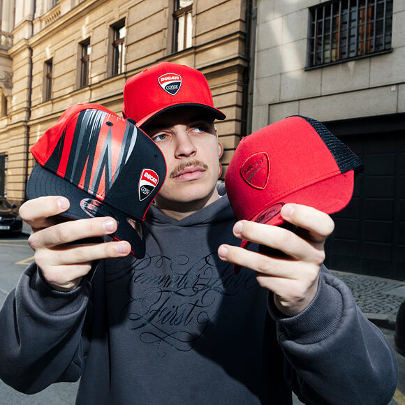 Cap New Era - Ducati Motor Core 9SEVENTY Stretch-Snap - Scarlet