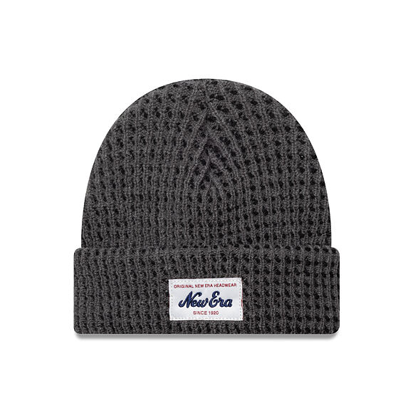 Beanie New Era - Branded Short Waffle Beanie Thin Knit - Grey
