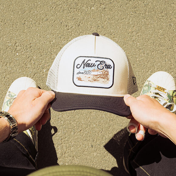 Cap New Era - Branded Wild West Patch 9FORTY M-CROWN A-Frame Trucker - Cream / Navy