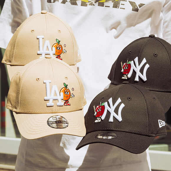Kids Cap New Era - MLB Icon 9FORTY - LA Dodgers - Camel / White