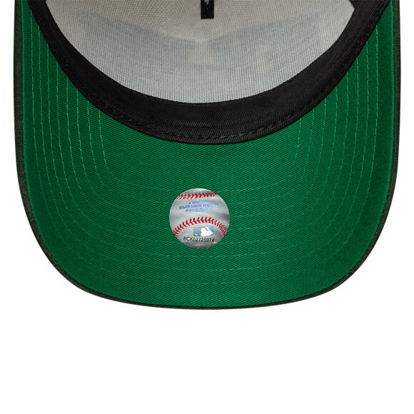Cap New Era - MLB Wordmark Suede 9FORTY A-Frame - NY Yankees - Cream / Cilantro Green
