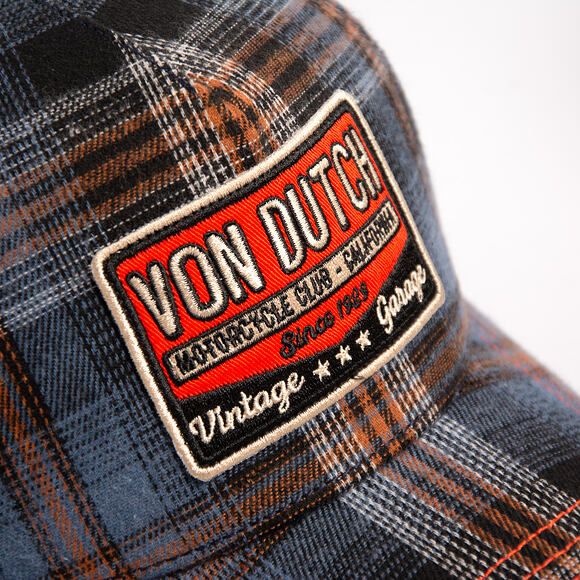 Cap Von Dutch - Baseball - Checkered Patch - Navy