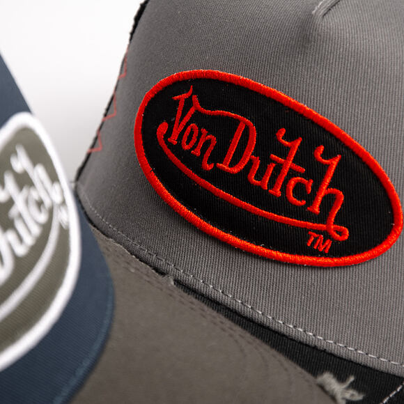 Cap Von Dutch - Trucker - Patch - Navy / Grey