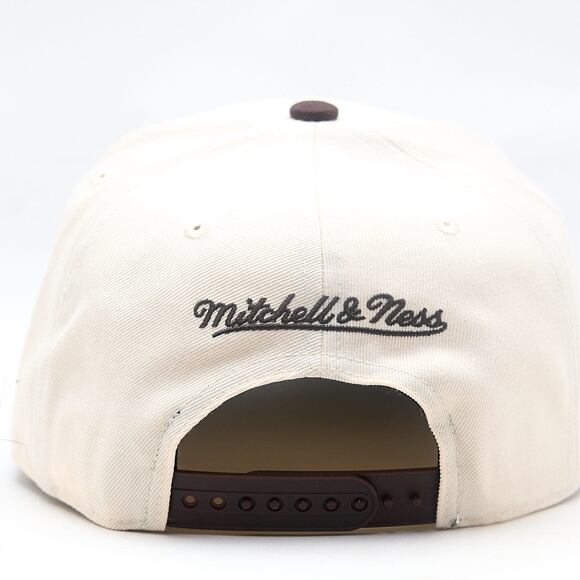 Cap Mitchell & Ness - NBA Brown And Cream Pro Snapback - Los Angeles Lakers - Cream