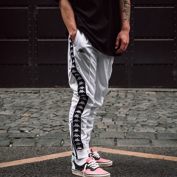 Kappa 222 Banda Rastoria Slim 303KUC0 922 White/Black Sweatpants