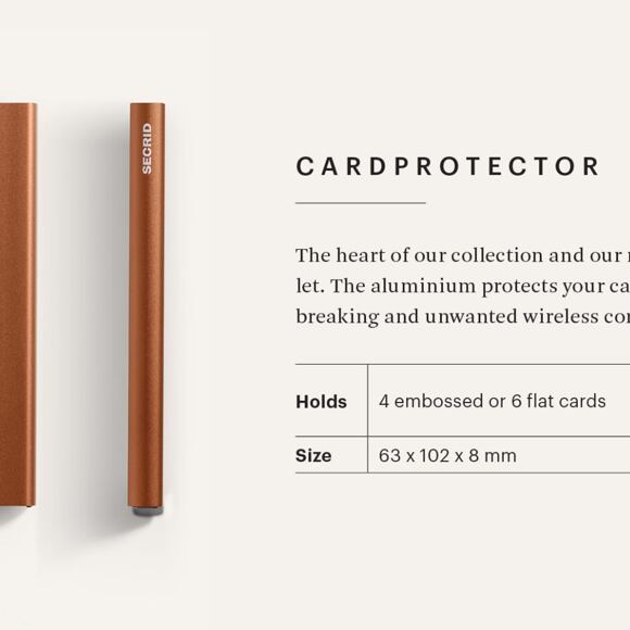 Secrid Card Protector Titanium Color