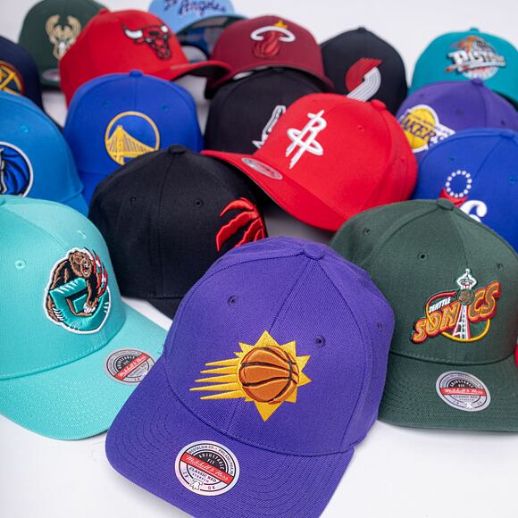 Mitchell & Ness Team Ground 2.0 Stretch Snapback Phoenix Suns Purple Cap