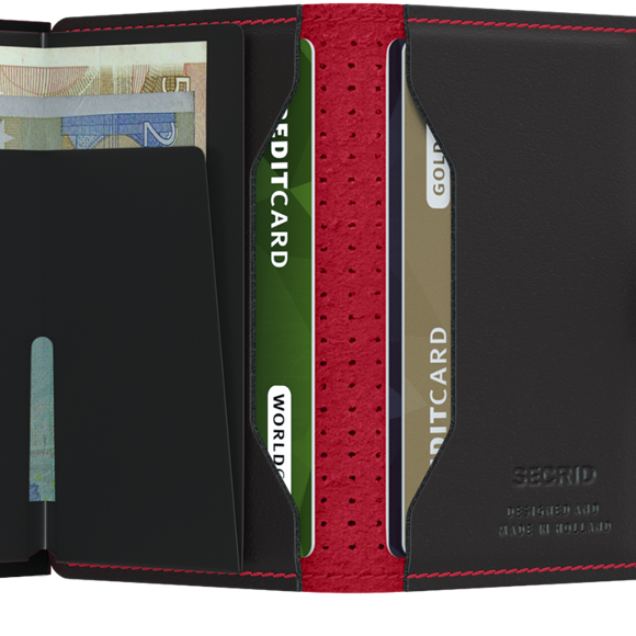 Secrid Perforated Black-Red Wallet