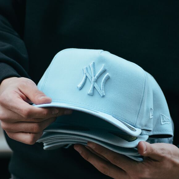 Kšiltovka New Era - MLB Color Pack 59FIFTY A-Frame - NY Yankees - Baby Blue