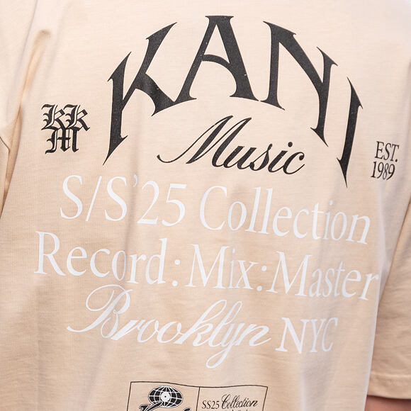 Triko Karl Kani - Kani Music Print T-Shirt - Beige