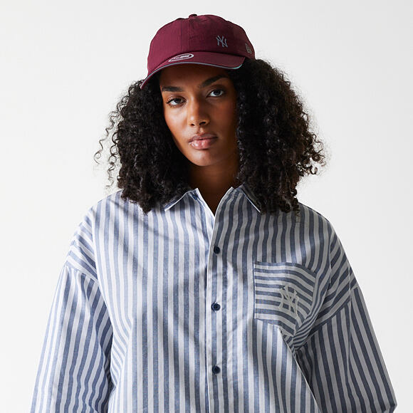 Dámské Košile New Era - MLB Stripe Shirt - NY Yankees - Muted Indigo
