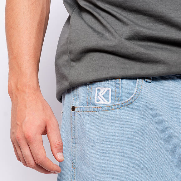 Džíny Karl Kani - KK Retro Baggy Workwear Denim light blue