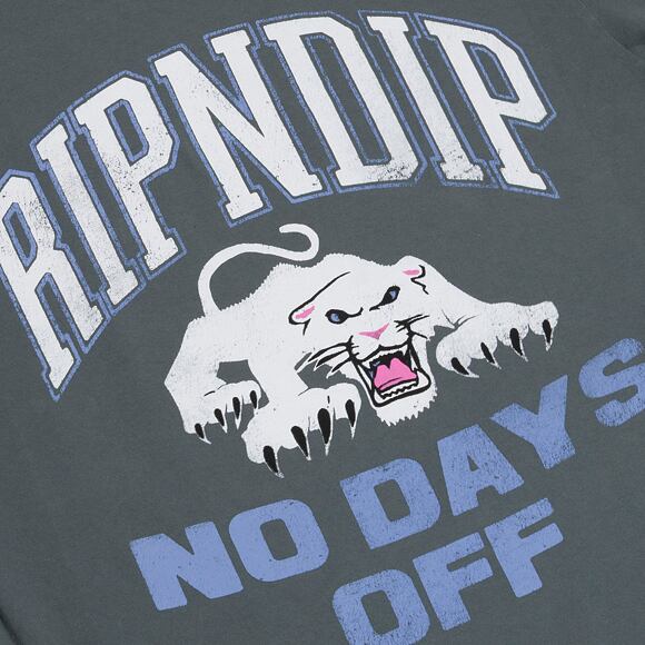 Triko Rip N Dip - White Panther Tee - Charcoal