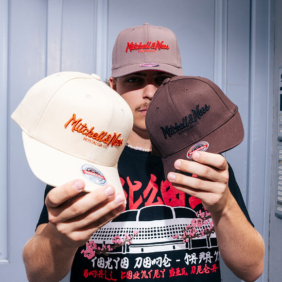 Kšiltovka Mitchell & Ness - Pinscript Classic Red - Own Brand - Grey/Orange