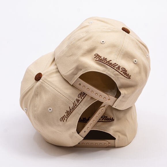 Kšiltovka Mitchell & Ness - Tawny Pro Crown - Golden State Warriors - Sand/Brown