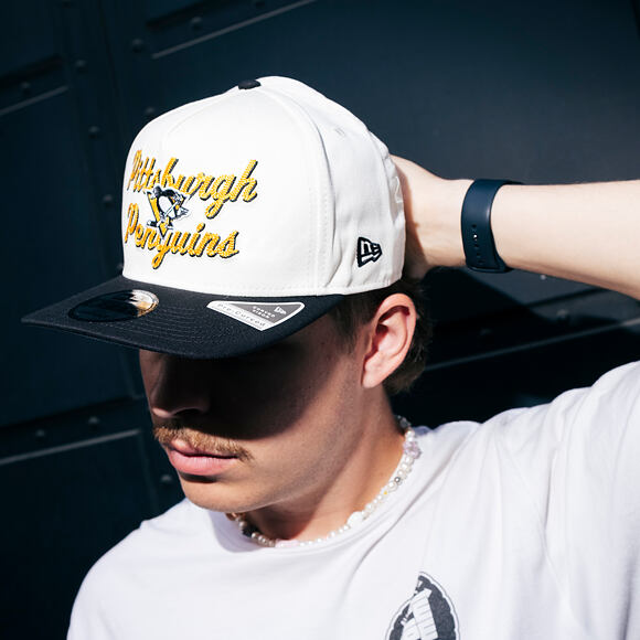 New Era - NHL Chainstitch 9FIFTY A-Frame - Pittsburgh Penguins - Chrome White