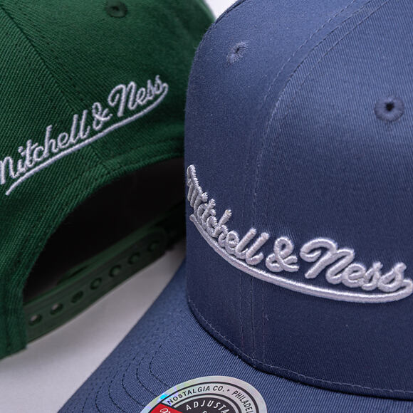 Kšiltovka Mitchell & Ness - Branded Script Stretch  - Periwinkle Blue