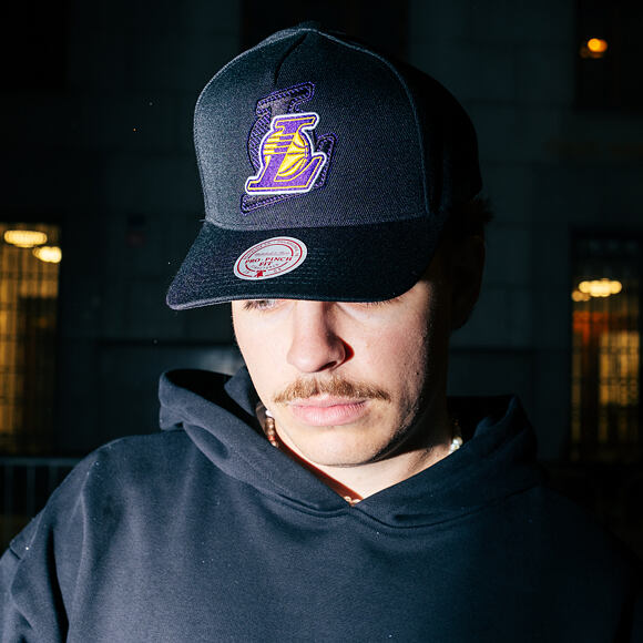 Cap Mitchell & Ness - NBA Tilted Pro Snapback - Los Angeles Lakers - Black