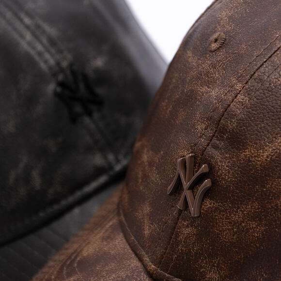 Womens Cap New Era - MLB Worn PU 9TWENTY - NY Yankees - Brown