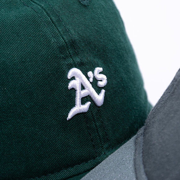 Cap New Era - MLB Washed Mini Logo 9TWENTY - Oakland Athletics - Dark Green