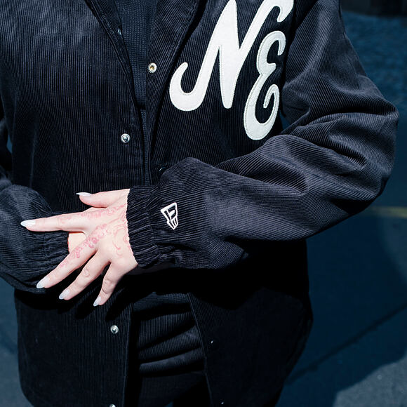 Jacket New Era - Branded Cord Coach Jacket - Black