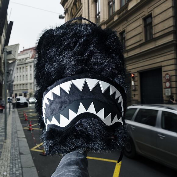 Sprayground Fur Cray Black Backpack