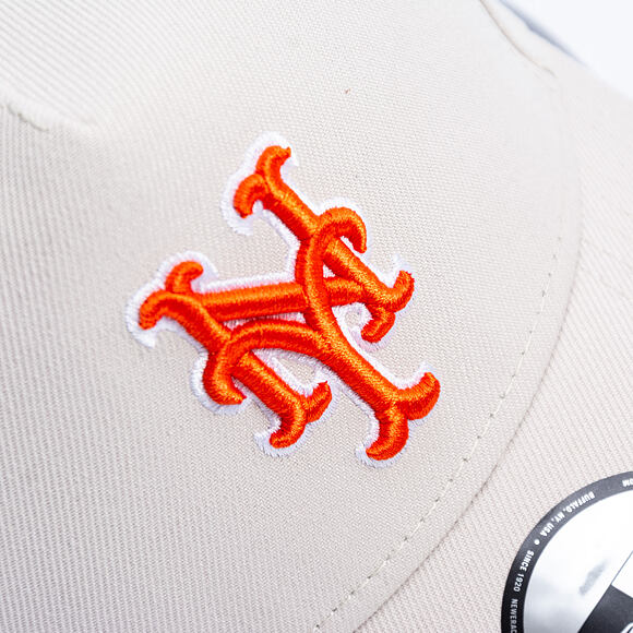 Cap New Era - MLB Outline Script 9FORTY A-Frame - NY Mets - Stone