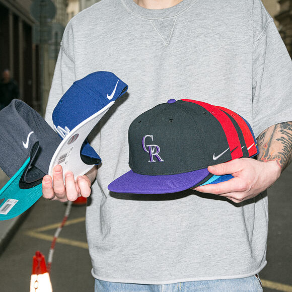 Cap Nike - Dri-Fit Pro - Colorado Rockies - Black 00A/Court Purple 51L