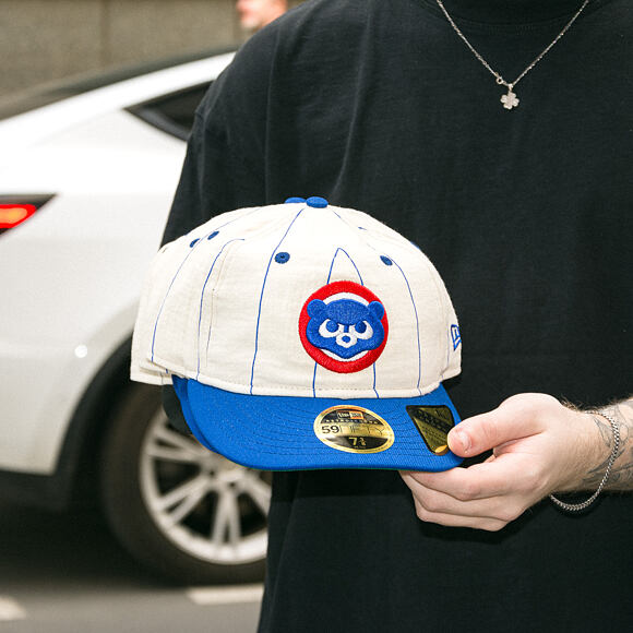 Cap New Era - MLB Retro Linen Pinstripe 59FIFTY Retro Crown - Chicago Cubs - Team Color