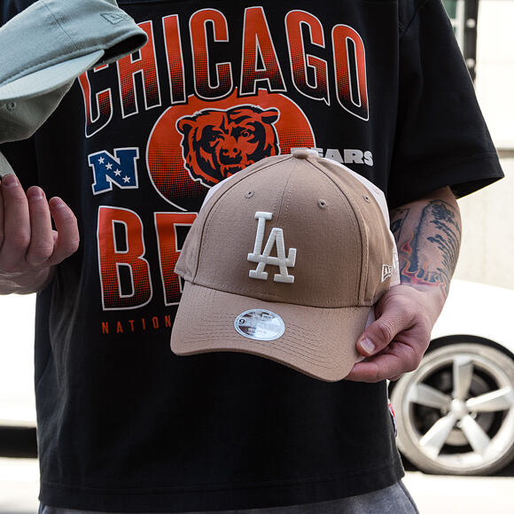 Womens Cap New Era - MLB Linen 9FORTY - LA Dodgers - Camel