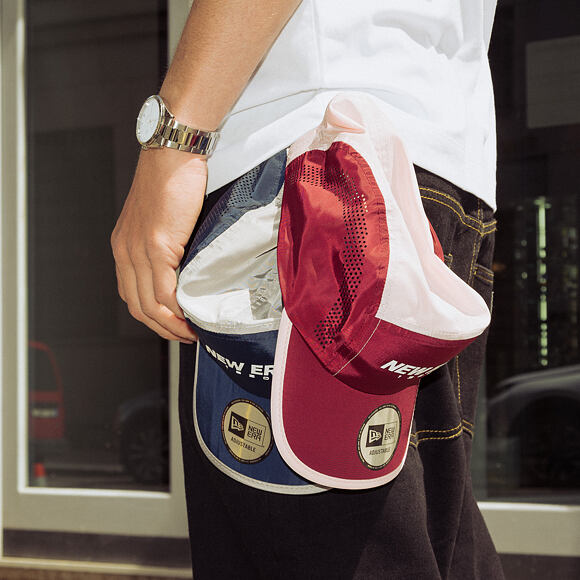 Cap New Era - Branded Color Block Runner - Cardinal / Cream