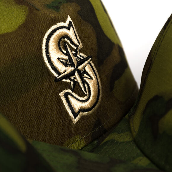 Cap New Era - MLB Ripstop Camo 59FORTY - Seattle Mariners - Woodland Camo